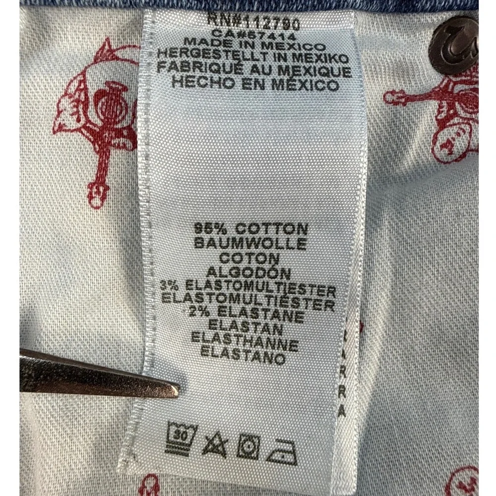 True Religion Jeans Mens 36 Geno No Flap SN Blue Americana Aqua EUC